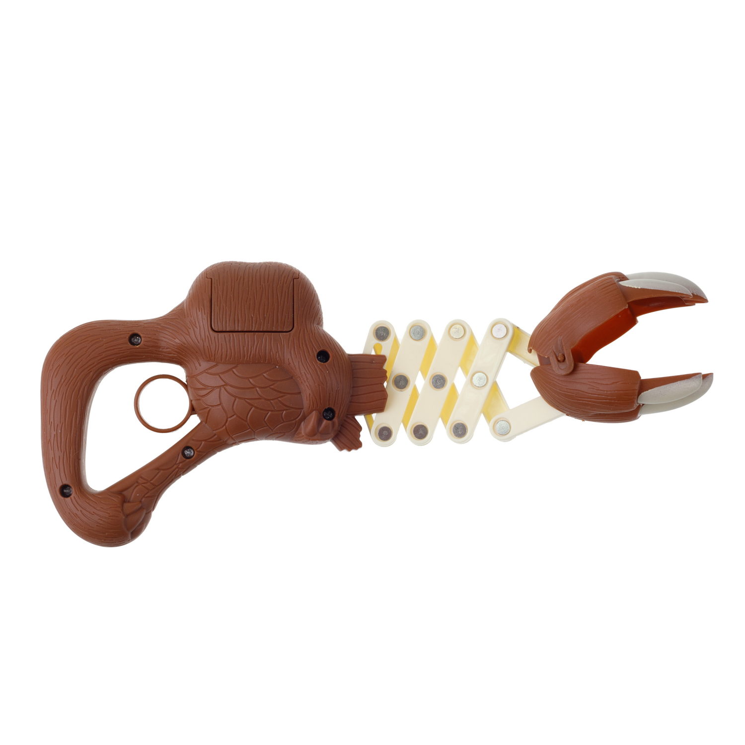 1TOY Хваталка в виде головы животного 24 см., 8 видов в ассорт., бирка, сетка