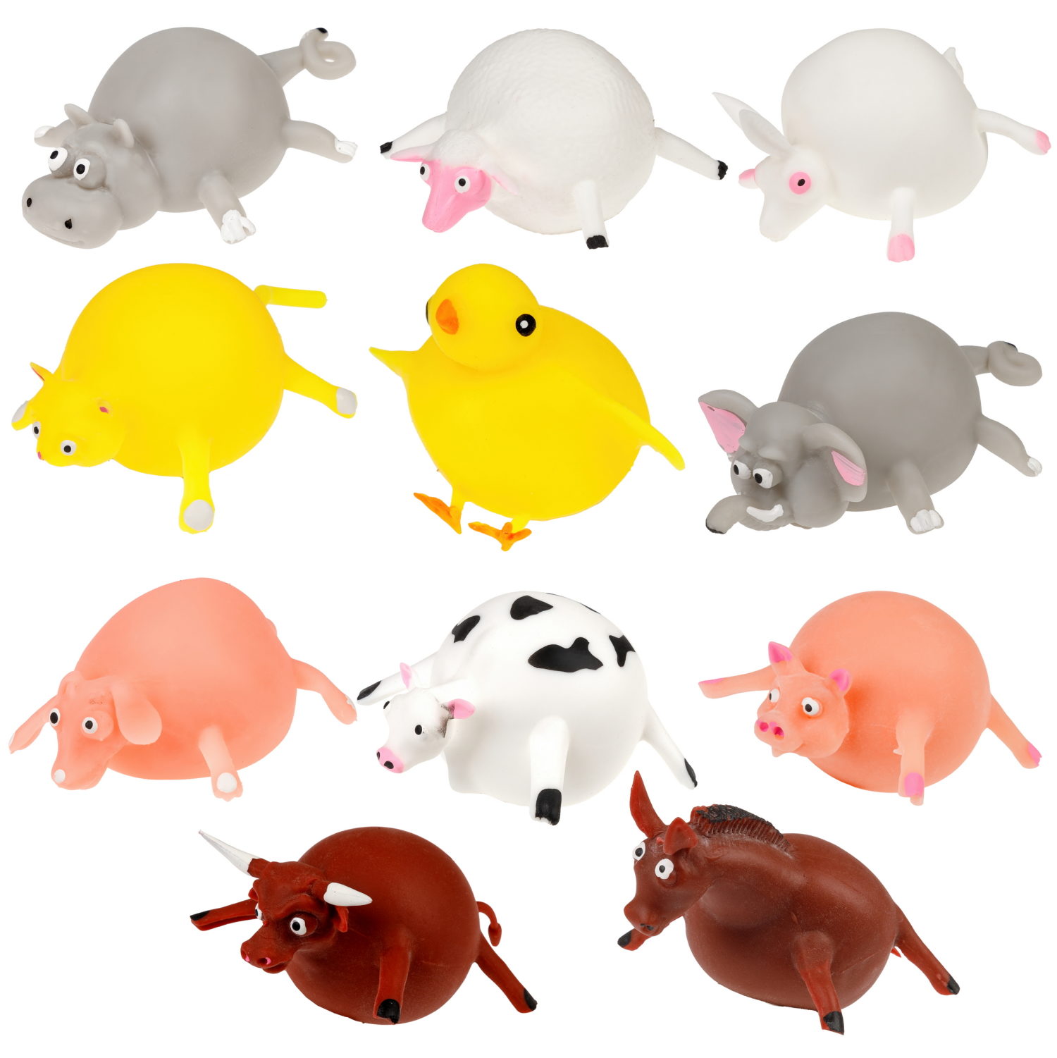 Игрушка ДУТИКИ 1TOY Животные, максимальный размер 30 см, 11 видов в ассортименте