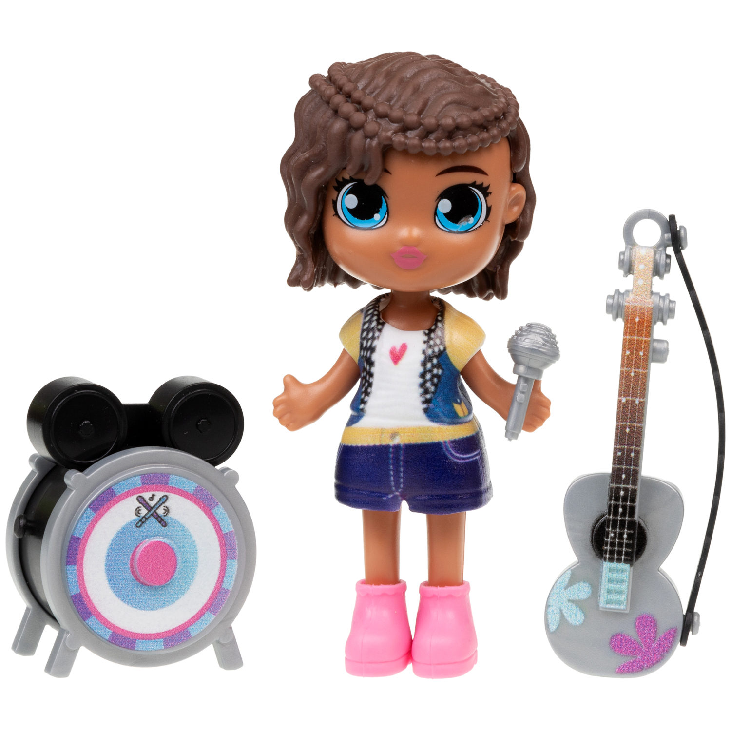 Кукла для девочки и аксессуары 1TOY LUCKY BOX Party girl, детская, маленькая, с музыкальными инструментами