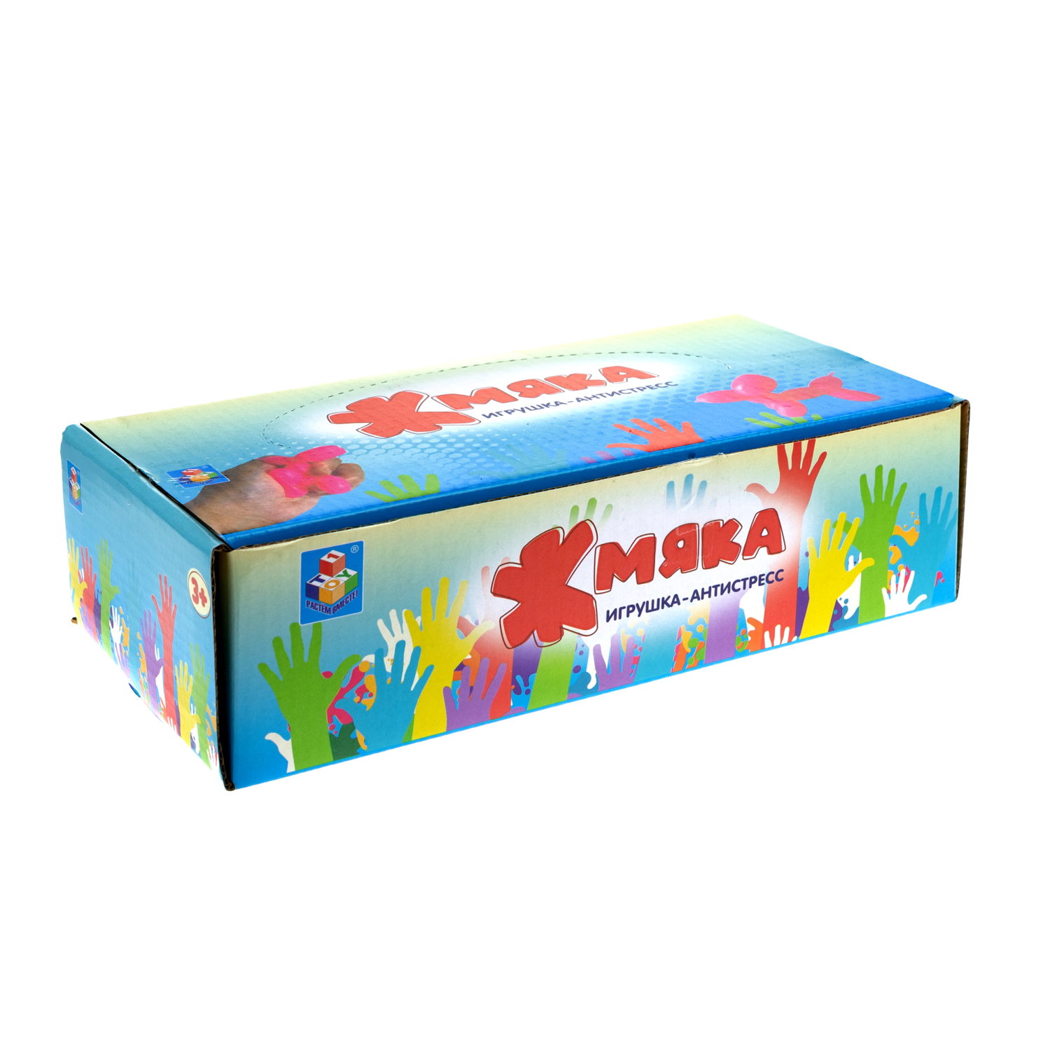 1toy Жмяка собака-воздушный шарик  7,5х6х3 см, 2 вида в асс., 12 шт. в д/б