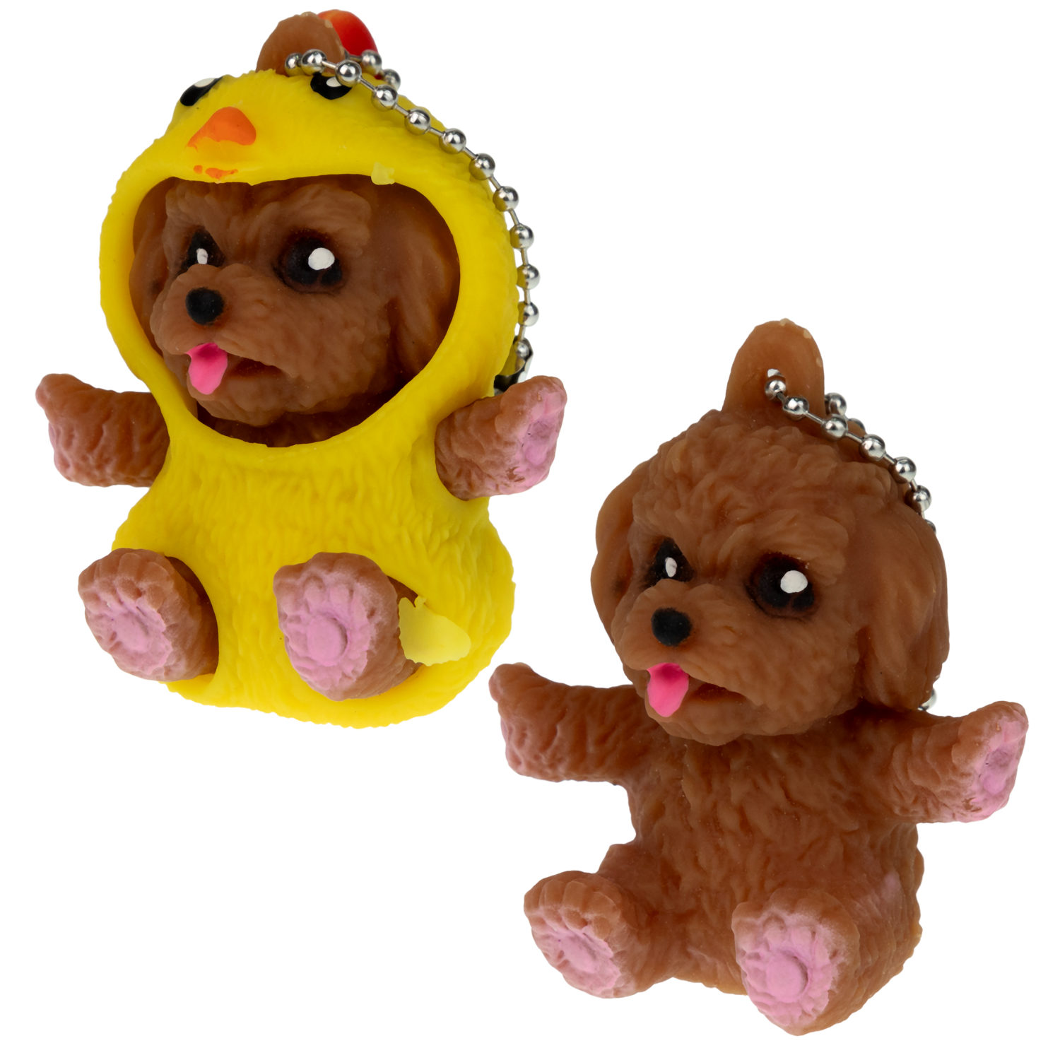 Игрушка антистресс для рук 1TOY Маскарад для зверят, мягкая, резиновая, сквиш, жмякалка, мялка, брелок детский, для взрослого, 12 видов в ассортименте