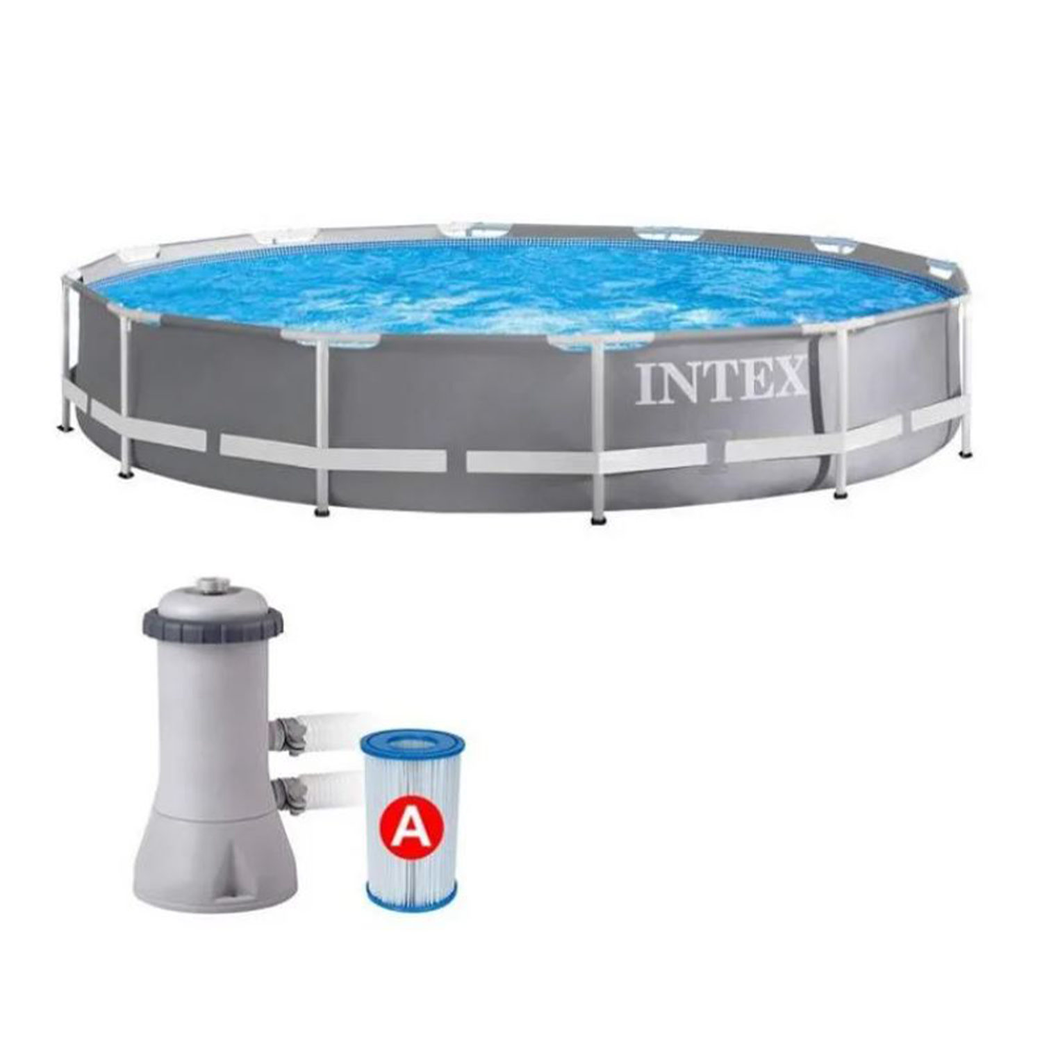 Бассейн каркасный Intex Интекс большой, глубокий, детский, для взрослых, для дачи