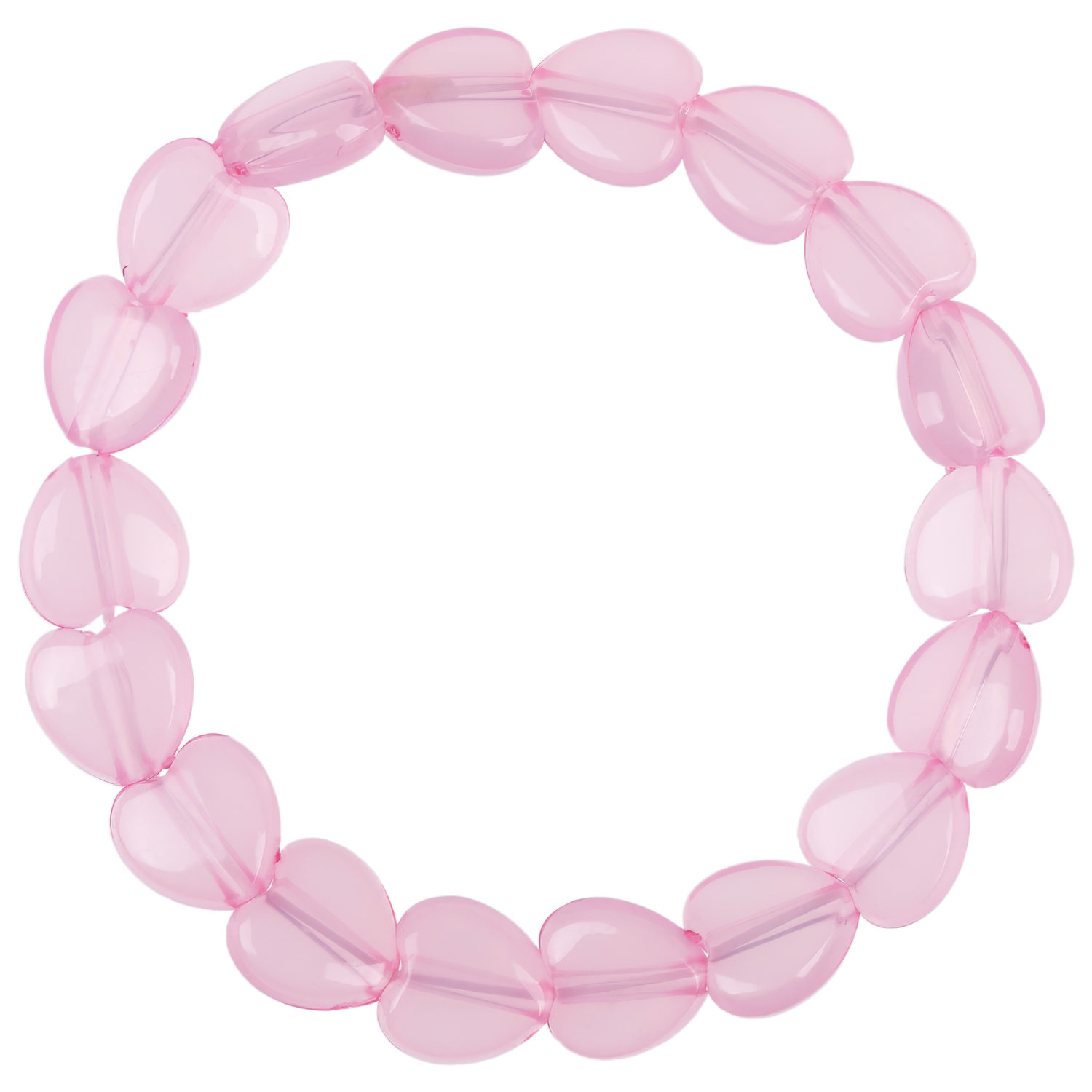 Набор украшений Lukky Fashion "Хрустальное сердце" из бусин: 3 браслета, колечко,бусы с подвеской