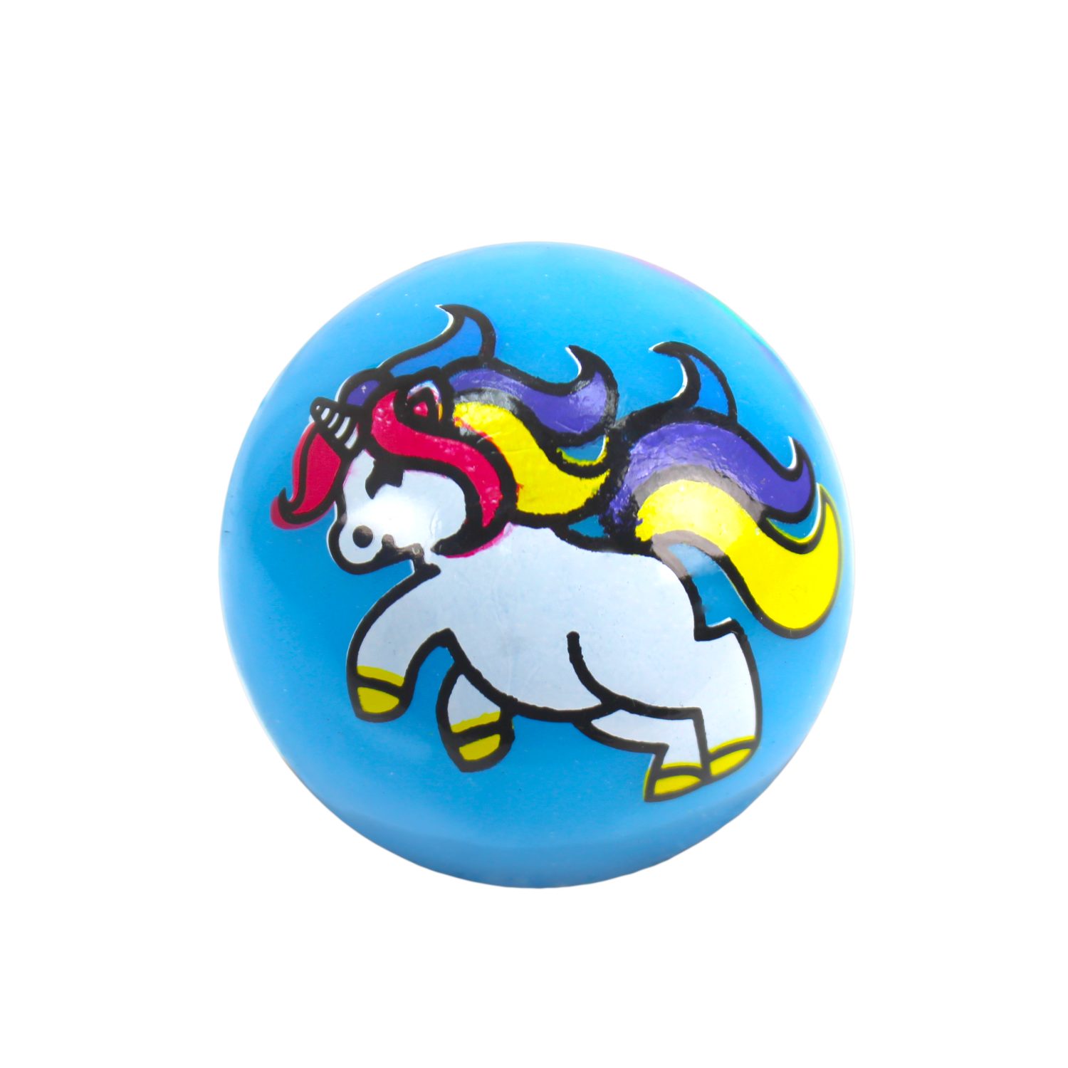 Мячик-прыгун со светом 1TOY Единорог,  5,5 см