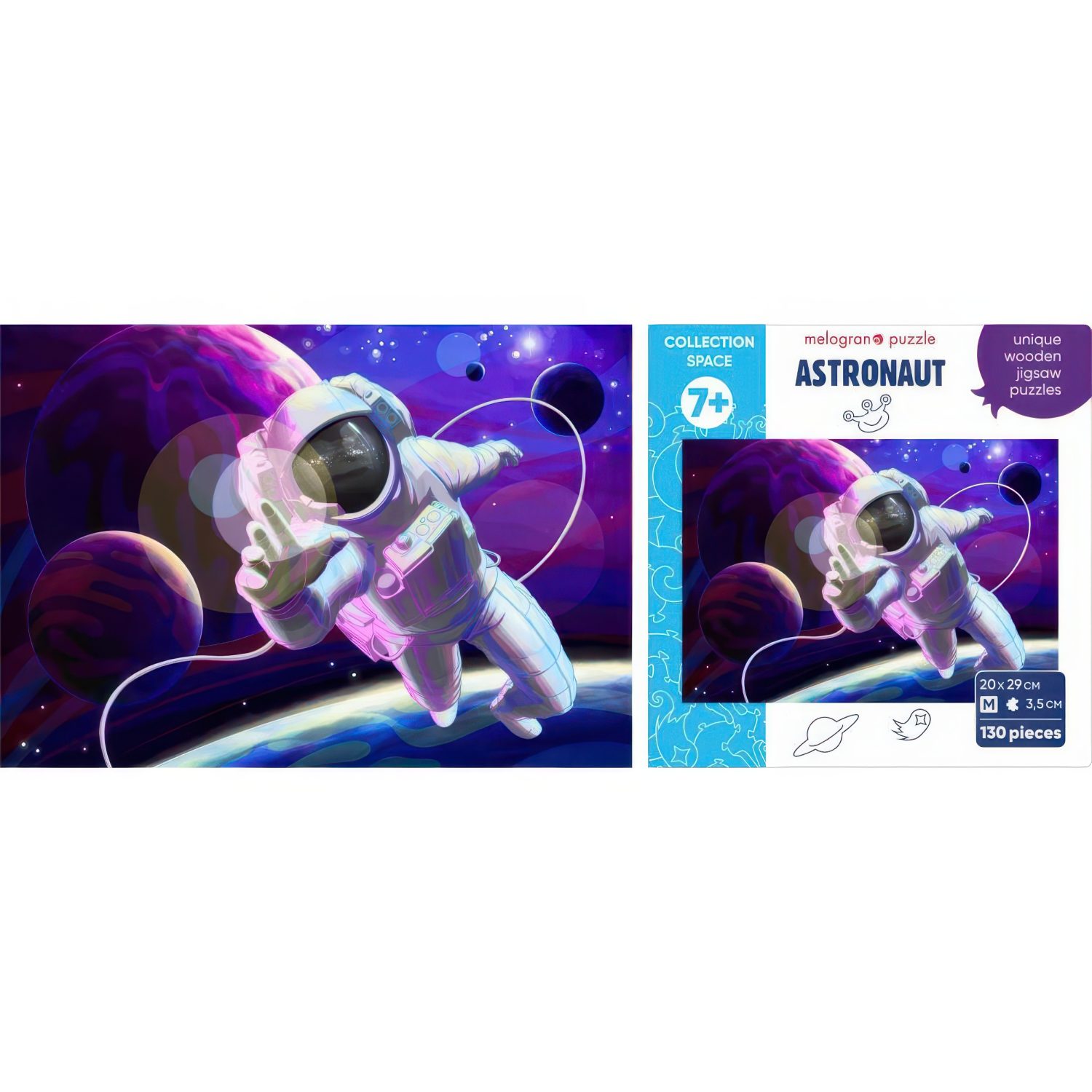 Пазлы Collection Space Астронавт в космосе, 130 деталей