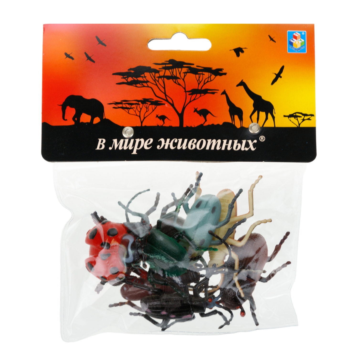 Насекомые для детей 1TOY "В мире животных", игрушки фигурки, 8 шт., 5 см