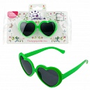 Lukky Fashion Солнцезащитные очки д.детей "Сердечки",оправа бирюзовая,карта,пакет