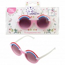 Lukky Fashion Солнцезащитные очки д.детей "Радуга-Дуга",оправа круглая розовая, карта,пакет