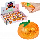 1toy Крутой замес Супергель мандарин 5,5*5,5см  1 шт. в пвх кор., 12 шт в д.б
