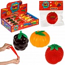1TOY Крутой замес Залиплющ Сладкие мои (виноград, апельсин, клубника) 5*6*6см, пакет с хедером, 12 шт в дб