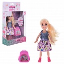 Alisa Little Love. Кукла 14,4 см (блонд. с прич., с портфелем), в кор. 11,5х4,7х19,8 см