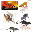 1toy "В мире животных": крысы 3шт х 7см, пакет с хед