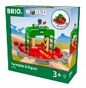 BRIO игр.переключаемый перекрёсток с 7 направлениями,с фигуркой,кор.