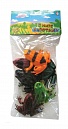 1toy "В мире животных", наб.игр.лягушек 6 шт х 8,75 см. в упаковке ПВХ с хедером