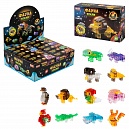 1Toy Blockformers "Фауна земли",  прозрач. блоки  (д/б 12 шт., в асс. 12 видов, коробка)