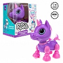 1TOY RoboPets,  интерактивная игрушка Робо-единорог фиолетовый (mini), свет,звук, движение,