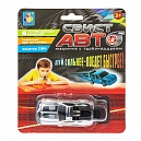 1Toy Свист-авто машинка металлик. 8 см, ассорт.
