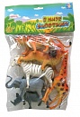 1toy "В мире животных" наб.игр.животных 6 шт х 15 см. в упаковке ПВХ с хедером