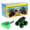 Hot wheels Набор игровой "Мини-грузовики Monster Trucks с лаунчером"