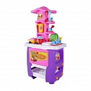 Кухня игровая Hut Kitchen с набором, 32 предм., фиолет.-розов. в кор. 59*15*90см 3+ M4-1 (4шт)