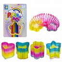 1toy пружинка Радуга-Дуга фигурки, 4 вида, 6,5*5,5 см.