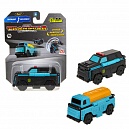 Машинка игрушка для мальчика 2в1 Transcar Double 1toy: полицейская – бензовоз