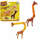 1TOY Крутой растяг жираф 15,5*7,6см, 2 цв.в асс., блистер 15*16см