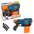 Т24239, 1toy Funmax "M23" бластер механический, обойма на 10 выстрелов, в комплекте 12 EVA снарядов