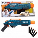 Т24238, 1TOY Funmax "M22" бластер механический, 2 стволa, в комплекте 10 EVA снарядов