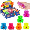 1toy Йо-Ёжики, "Медвежонок" 8 см, со светом, 6 видов, 24 шт. д/б