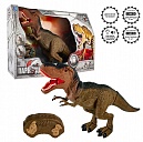 1toy, игрушка интеракт Динозавр Тираннозавр (3*АА входят),ИК пульт (3*АА не входят),голова из мягк ПВХ,свет,звук,коробка 51х30х12см