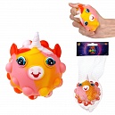 1toy Жмяка Hit Pop It жёлто-розово-красно-белый "Единорог" 7 см
