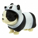Антистресс игрушка 1TOY Прокачка для собачки, тянущаяся собачка в костюмчике, тянучка Французский бульдог - панда