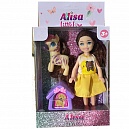 Кукла Alisa Little Love 15,2 см, брюнетка, с питомцем и переноской