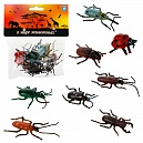 1toy "В мире животных": насекомые 8шт х 5см, пакет с хед