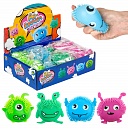 1toy Йо-Ёжики, "Монстр" 6 см,  со светом, 4 вида, 16 шт. д/б