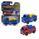 Машинка игрушка для мальчика 2в1 Transcar Double 1toy: эвакуатор  – самосвал