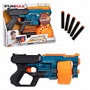 Т24244, 1TOY Funmax "M31" бластер механич., барабан на 18 выстрелов, в комплекте 24 EVA снаряда.