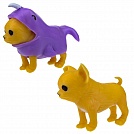 Антистресс игрушка 1TOY Прокачка для собачки серия 2, тянущаяся собачка в костюмчике, тянучка Чихуахуа - нарвал