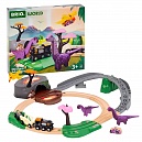 BRIO ж/д игр.наб."Приключения с динозаврами",21 эл.,кор.39х7,5х68,5см