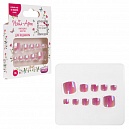 Набор накладных ногтей на клеевой основе Lukky Нэйл-Арт Pedicure style #10, Lilac Pearl, 10+