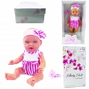 Куколка 1TOY "Baby Doll" в полосатом боди, 28см.