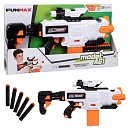 Т24245, 1TOY Funmax "A61" бластер электрический, обойма на 12 выстрелов, в комплекте 24 EVA снаряда