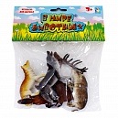 1toy "В мире животных"дикие жив.россии 5шт х 12см., пак.с хед. 20.5х18х4 см