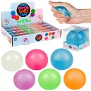 1toy Крутой замес Супергель шар матовый 6цв.в асс. 4см, в ПВХ кор., 24шт.в дб.