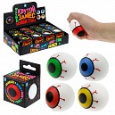 1toy Крутой замес зомби глаз 6см 4 цв.в асс. в кор., 12 шт.в дб