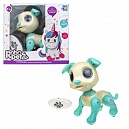1TOY игрушка интерактивная Robo Pets Щенок  бело-голубой (3*ААА бат.не входят в комплект), ИК пульт (2*ААА бат.не входят в комплект), свет, звук, движ